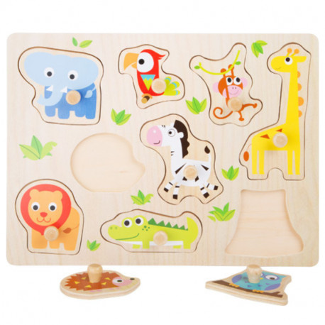 Puzzle en bois-les animaux 12 mois