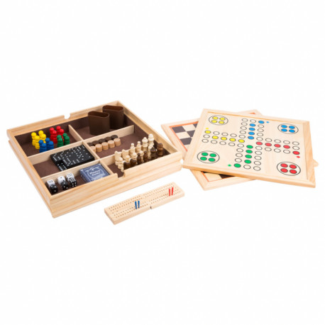 Small Foot Ludo to go, jeu de société dans Une boîte en Bois