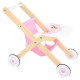 Poussette de poupée Rose jouet en-bois