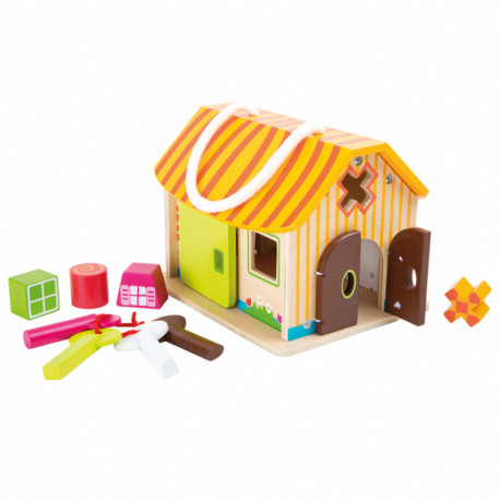Maison à formes jouet en-bois